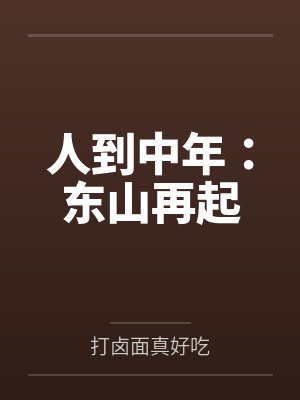 人到中年：东山再起