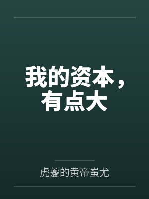 我的资本,有点大