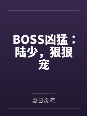BOSS凶猛:陆少,狠狠宠