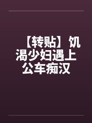 【转贴】饥渴少妇遇上公车痴汉
