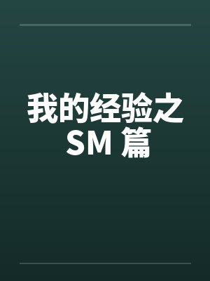 我的经验之 SM 篇