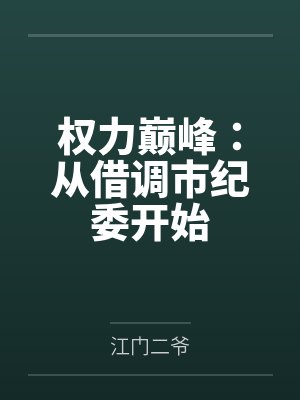 权力巅峰:从借调市纪委开始by江门二爷